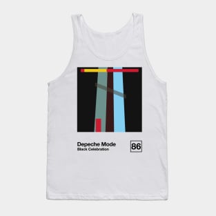 Black Celebration / Minimal Style Graphic Artwork Design Tank Top